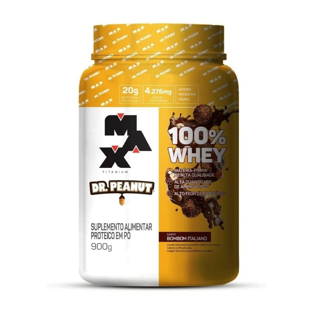 Whey Max Titanium Dr. Peanut: Ganhe Massa com Sabor!
