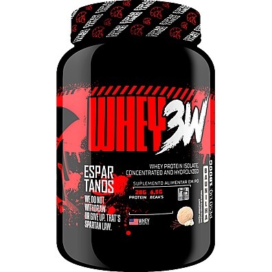 Whey Protein 3W 1,8kg Espartanos: Força e Recuperação para Seu Treino