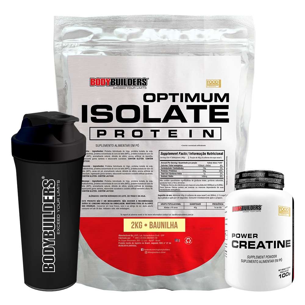 Whey Protein + Creatina: Kit Musculação Top!