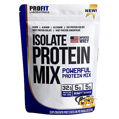 Whey Protein Isolate Mix Refil 1,8Kg: Ganhe Massa e Definição com Profit Labs