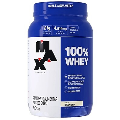 Whey Protein Max Titanium 900g: Pistache + Chocolate!