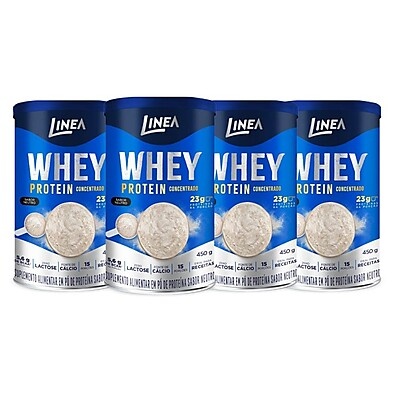 Whey Protein Neutro Linea: Kit com 4 Unidades!