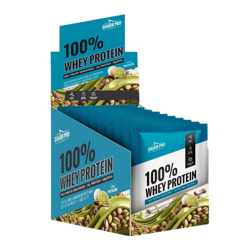 Whey Protein Shark Pro Pistache: Ganhe Massa Magra!
