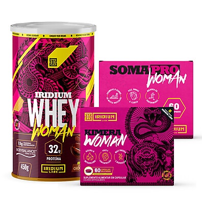 Whey Protein Woman + Kimera + Soma Pro – Suplemento Completo Feminino
