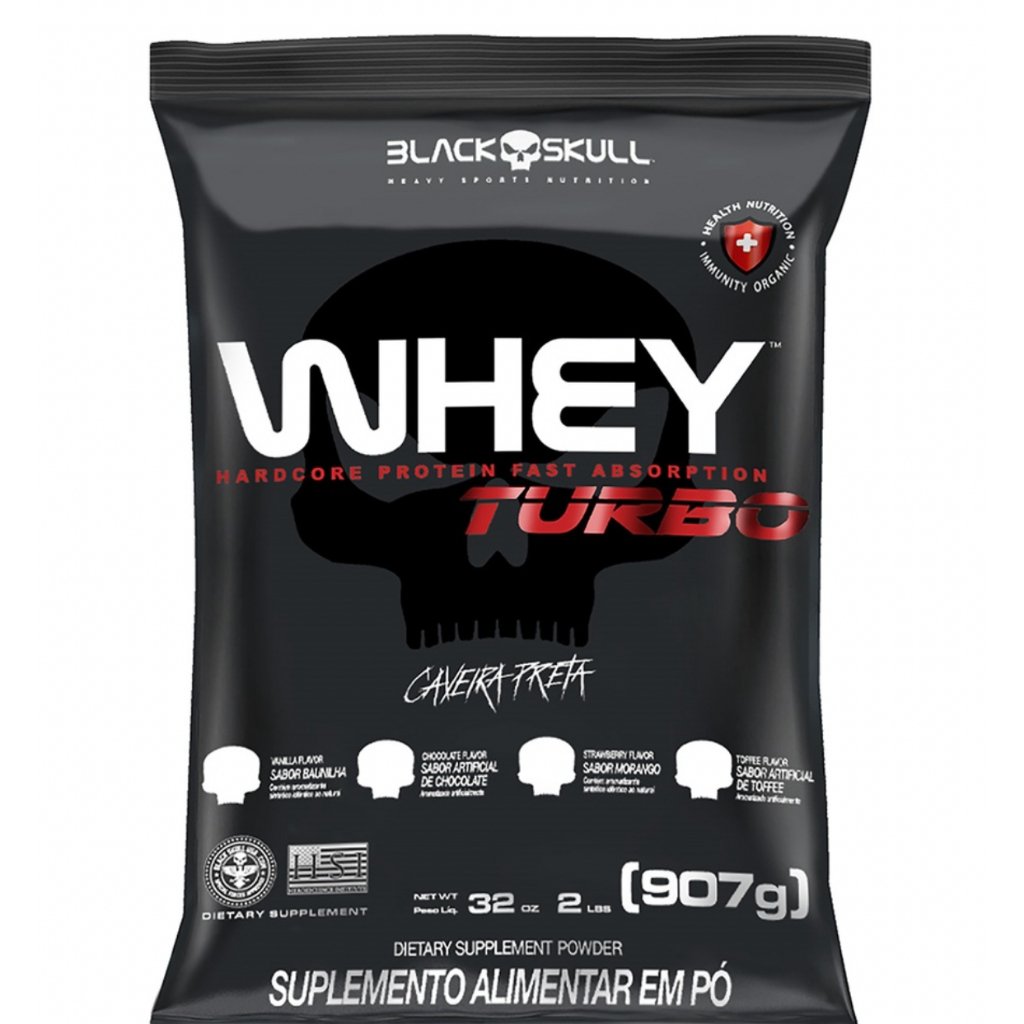 Whey Turbo Black Skull: Ganhe Massa Muscular!