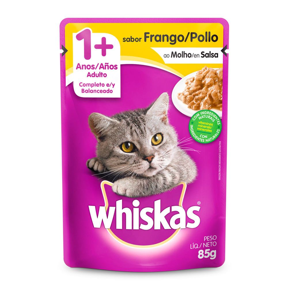 Whiskas Sachê Frango: A Ração Úmida que Seu Gato Vai Amar!