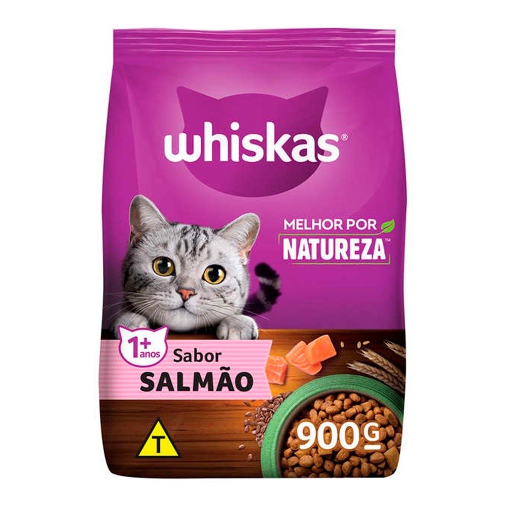 Whiskas Salmão Adulto 900g: Nutrição Natural