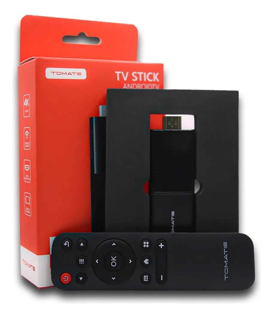 Transforme sua TV em Smart com TV Stick 4K Ultra HD: Android, 2GB RAM, Wi-Fi Dual-Band e Bluetooth