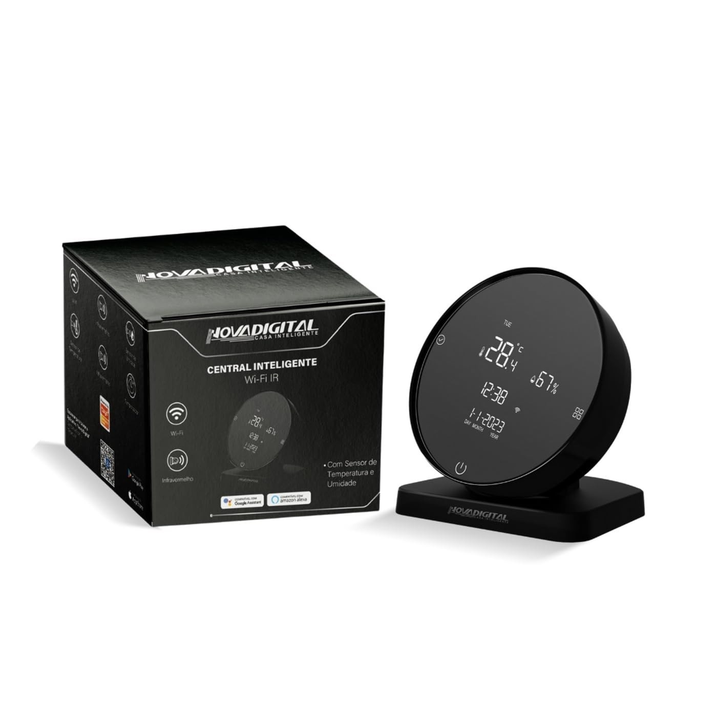 Controle Universal IR com Sensor de Temperatura e Umidade via Wi-Fi | Integração Tuya