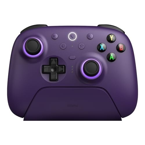 8BitDo Ultimate 2 Wireless Controller for Windows PC & Android, Gaming Controller with TMR Joysticks, Switchable Hall Effect/Tactile Triggers, RGB Fire Ring, 1000Hz Polling Rate, 8Speed Wireless Tech,