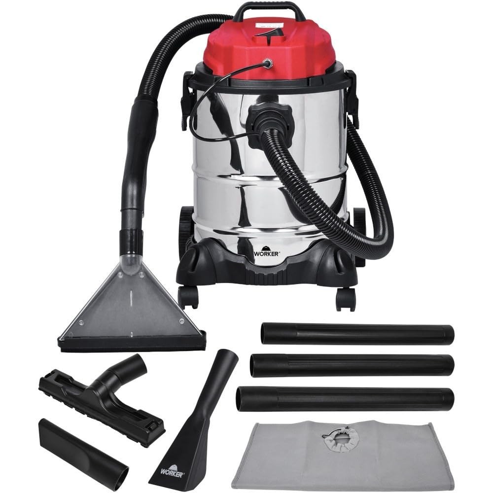 Extratora de Limpeza 25L 1400W Worker ELW 25 - Aspira Pó e Líquidos | Potência Profissional 127V