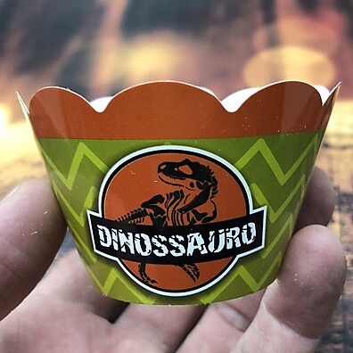 Wrappers Saia Dino - Decore Cupcakes com Estilo!