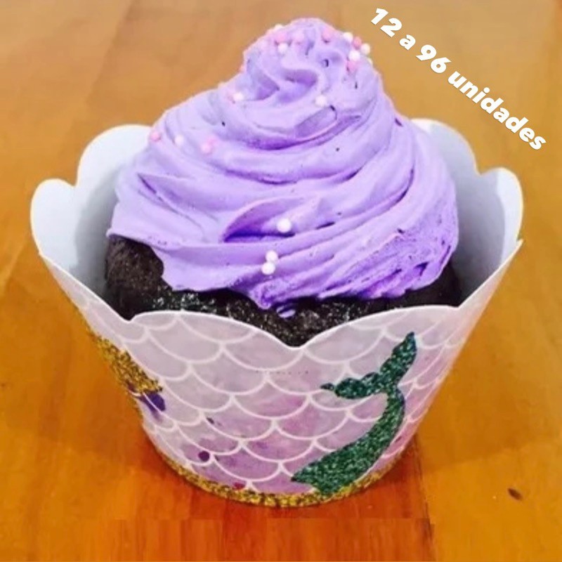 Wrappers Sereia: Decore Cupcakes de Festa!