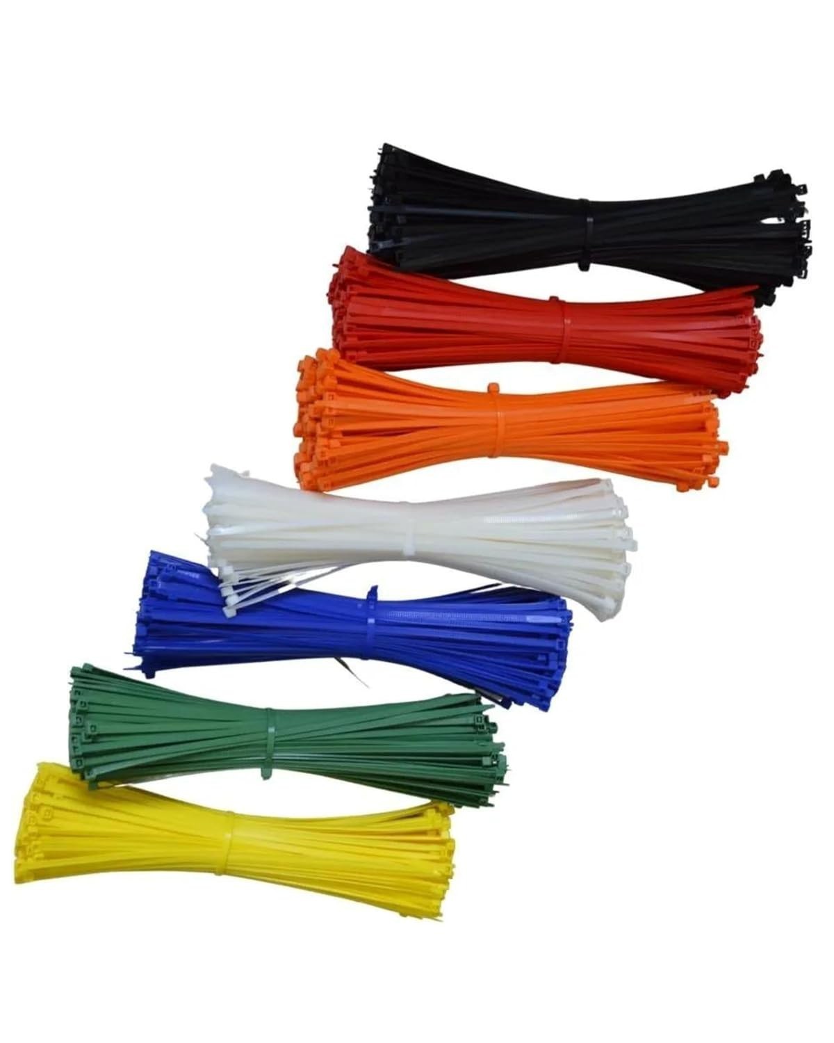Kit 700 Abraçadeiras Nylon Enforca Gato 20cm x 4,8mm Coloridas - Fixação Profissional