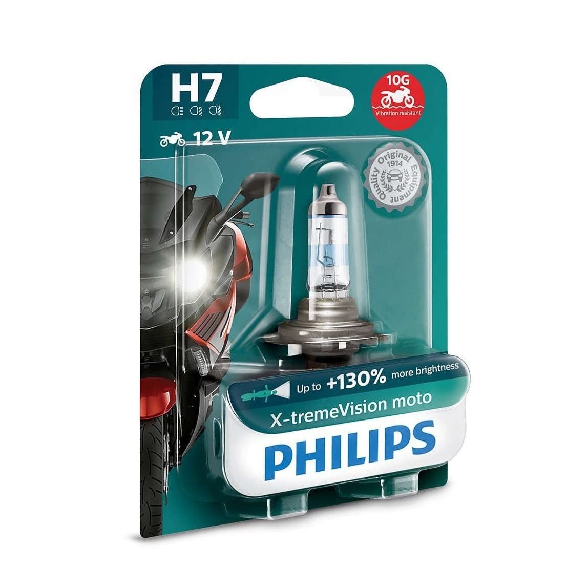 Lâmpada H7 X-tremeVision Moto Philips: Iluminação Superior para Sua Segurança