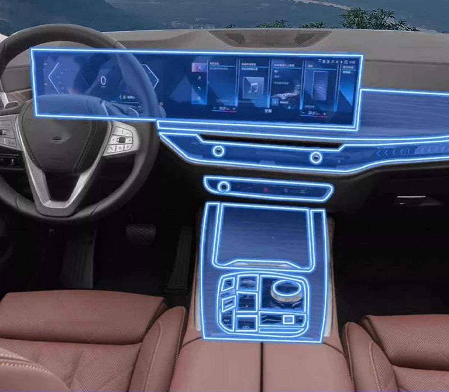 Protetor de Tela GPS para BMW G07 X7 2023-2025: Proteção Premium Anti-Risco TPU