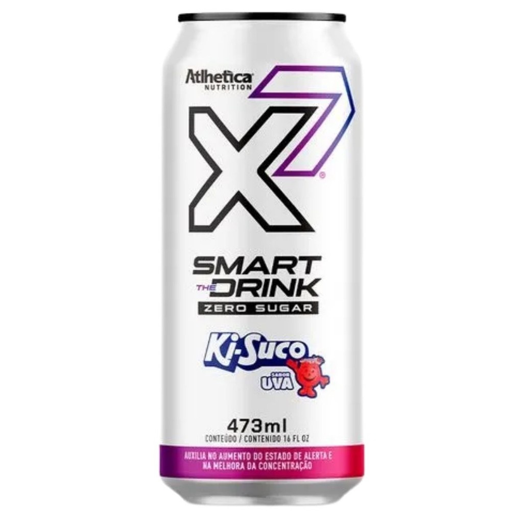 X7 Smart Drink Uva: Energia e Foco com Sabor!