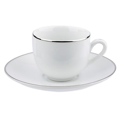 Xícara de Café Legacy Silver: Luxo à Sua Mesa