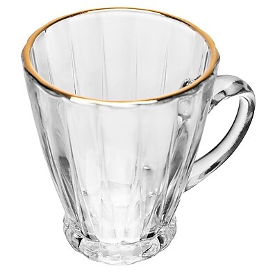 Xícara Lyor Radial com Fio de Ouro – Elegância Sustentável