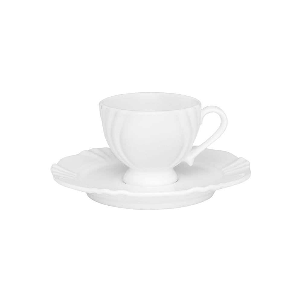 Xícaras de Porcelana Soleil White: Elegância à Sua Mesa