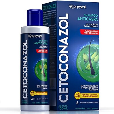 Xô Caspa! Shampoo Cetoconazol Prevent Pharma 100ml