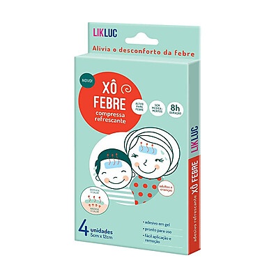Xô Febre Compressa Adesiva Refrescante LikLuc – Alívio Imediato na Testa