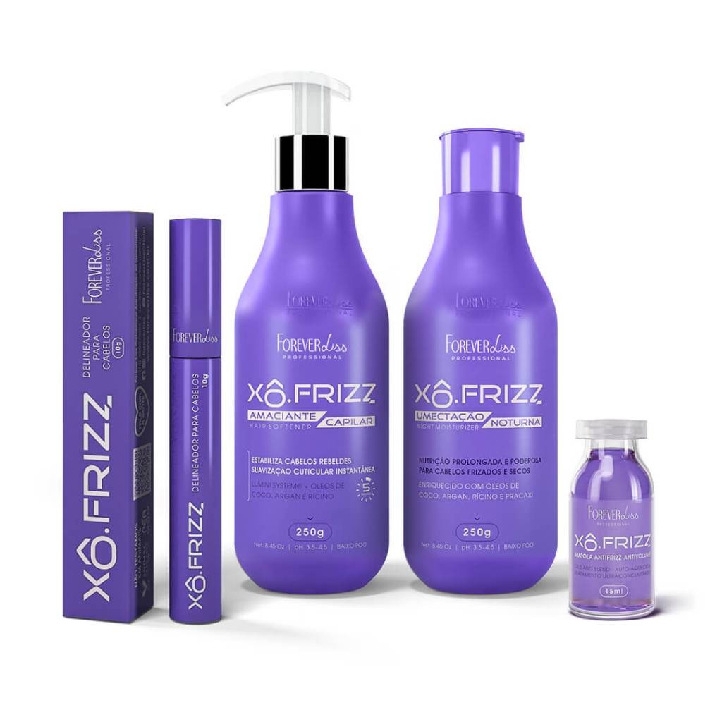 Xô Frizz Forever Liss: Kit Completo Anti-Frizz