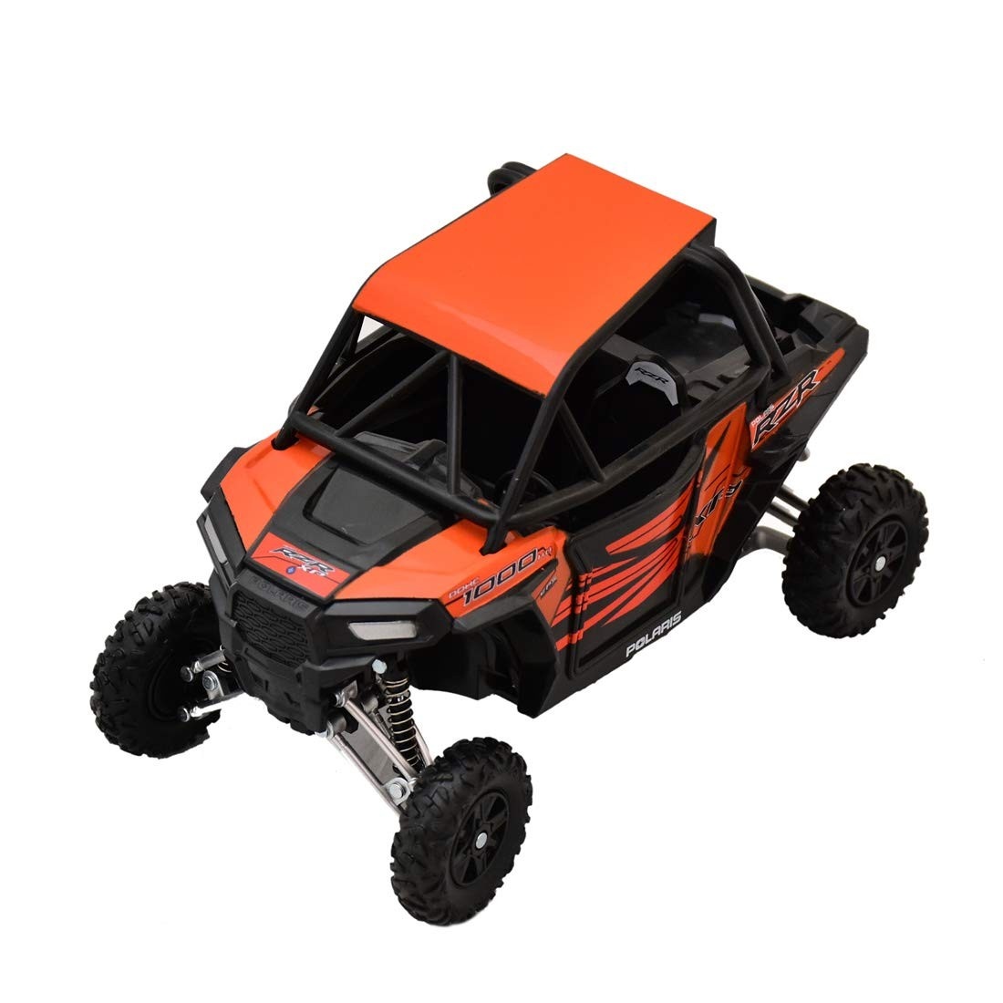 Polaris RZR XP1000 Laranja 1/18: Aventura em Miniatura com Detalhes Incríveis!