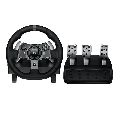 Volante Logitech G920 Driving Force e Pedais com Force Feedback para Xbox Series X|S, Xbox One, PC, Mac