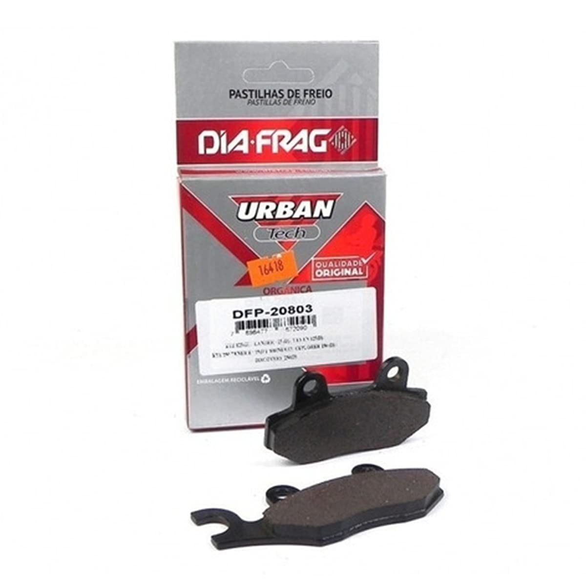Pastilha de Freio Dianteira XTZ 125/250, Lander e Yes - Segurança e Performance DIAFRAG