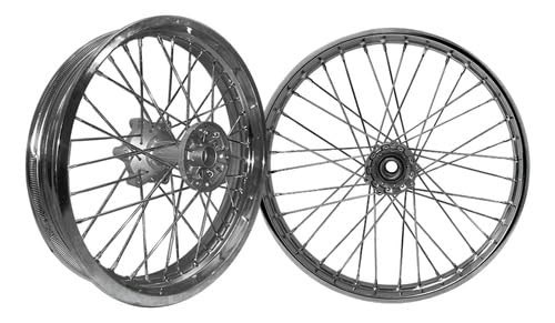 Par de Rodas Aro Jante XTZ 250 Lander/Tenere 250 com Raios 4mm - Pronta para Aventura!