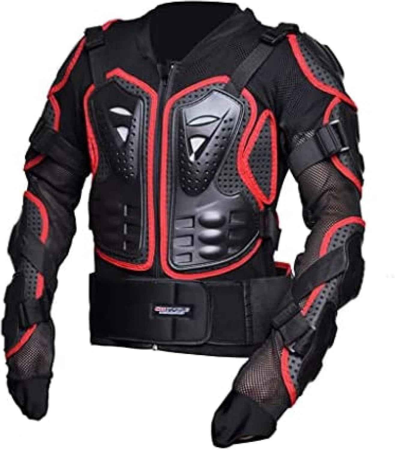Jaqueta de Armadura para Motociclista: Proteção Total Anti-Queda e Conforto Respirável (Vermelha, XXL)