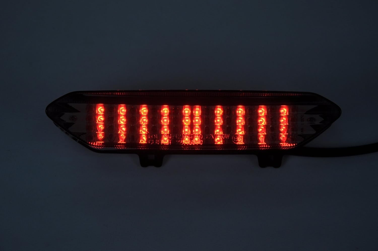 Lanterna Traseira LED Fumê com Setas Integradas para Yamaha R1 02-03
