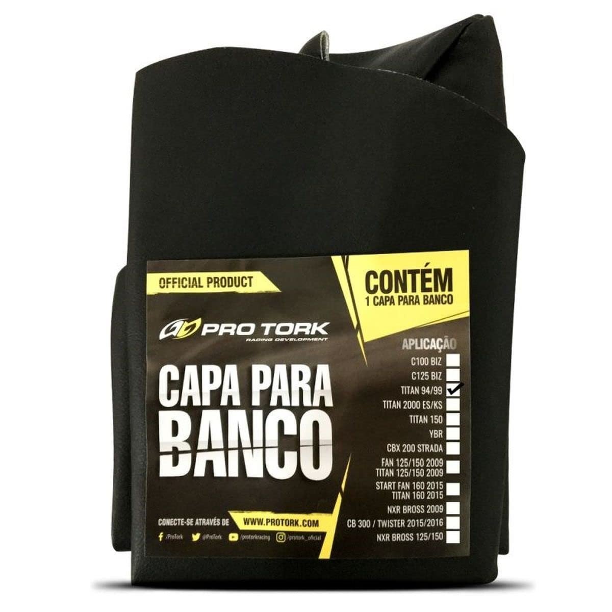 Capa de Banco YBR Preta: Durabilidade e Conforto para Sua Moto!