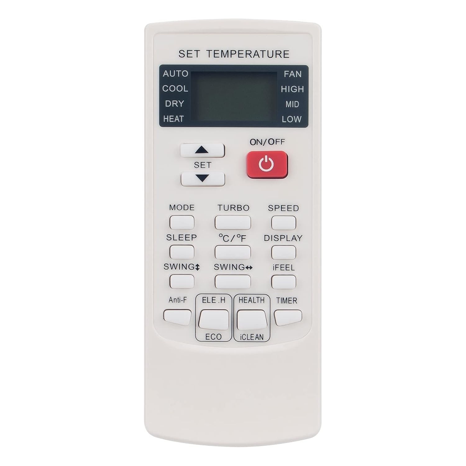 Controle Remoto YKR-H/102E para Ar Condicionado AUX – Substituição Confiável e Fácil de Usar