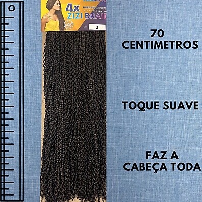 Trança Crochet Braids 70cm: Pacotão Microzizi Fashion You