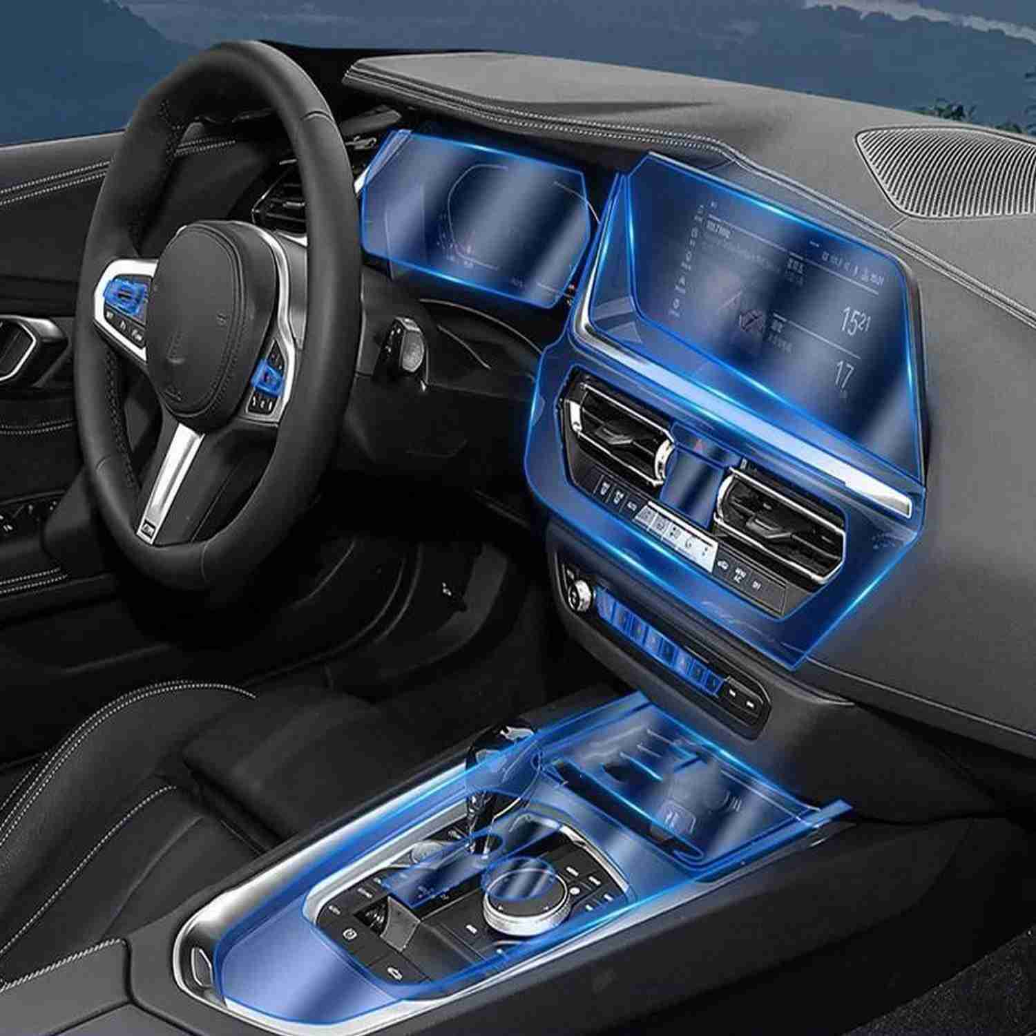 Protetor de Tela LCD TPU Anti-Risco para BMW G29 Z4 25i M40i (2019-2025) - Proteção Premium