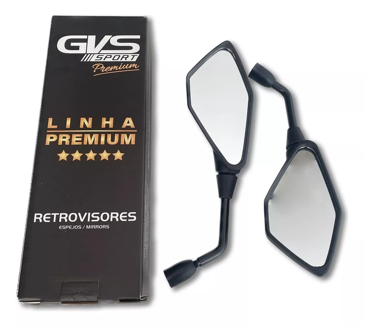 Retrovisor Z400 Lente Convexa Premium: Segurança e Estilo para Sua Moto