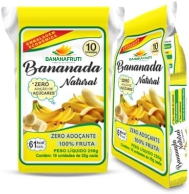 Bananada Zero Açúcar Natural - Bananafruti - 250 g