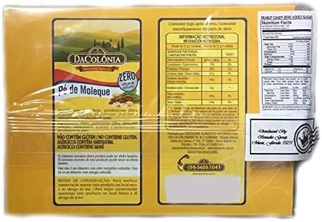 Pe De Moleque Zero Acucar 100G Dacolonia
