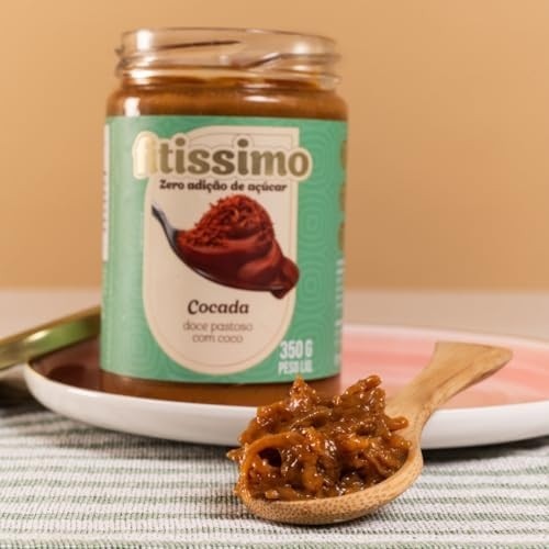 Cocada Fit Cremosa Zero Açúcar Zero Lactose Sem Glúten Fitissimo - 350g
