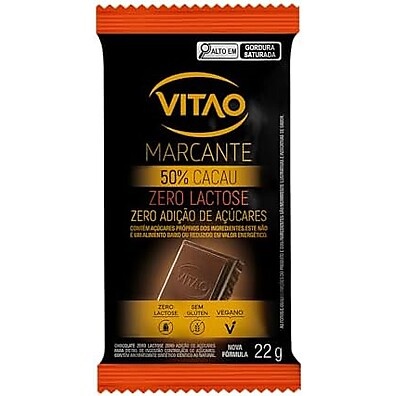 Chocolate Vitao: Sem Lactose e Zero Açúcar