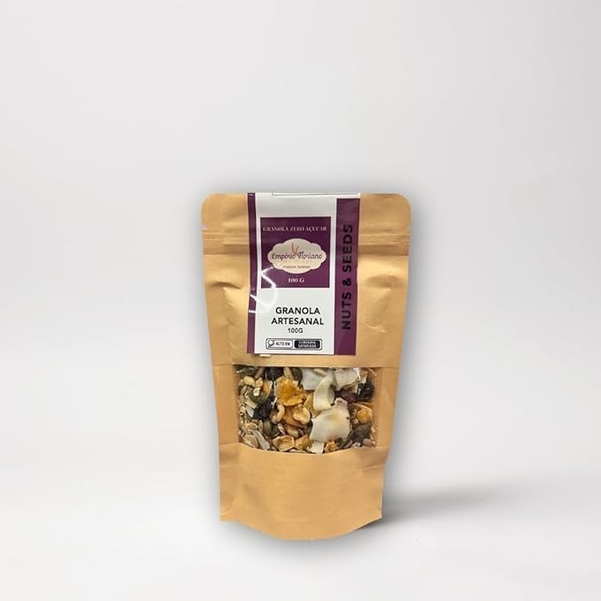 Granola Artesanal Zero Açúcar 100g - Empório Floriano