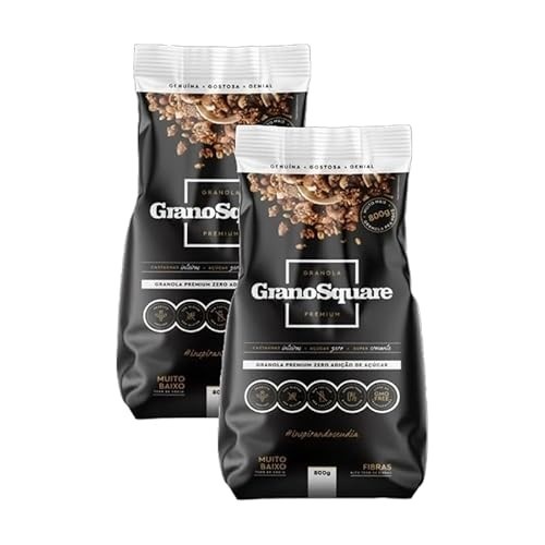 Kit 2X: Granola Premium Zero Açúcar Sem Glúten GranoSquare 800g