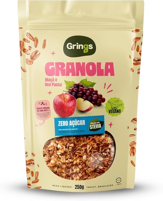Grings Cerealle Granola Maçã Zero 250G
