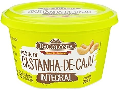 Da Colonia Pasta Castanha De Caju Integral Zero 200G