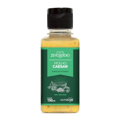 MOLHO PARA SALADA VEGANO SEM SÓDIO SABOR CAESAR 150ML ZERO SÓDIO