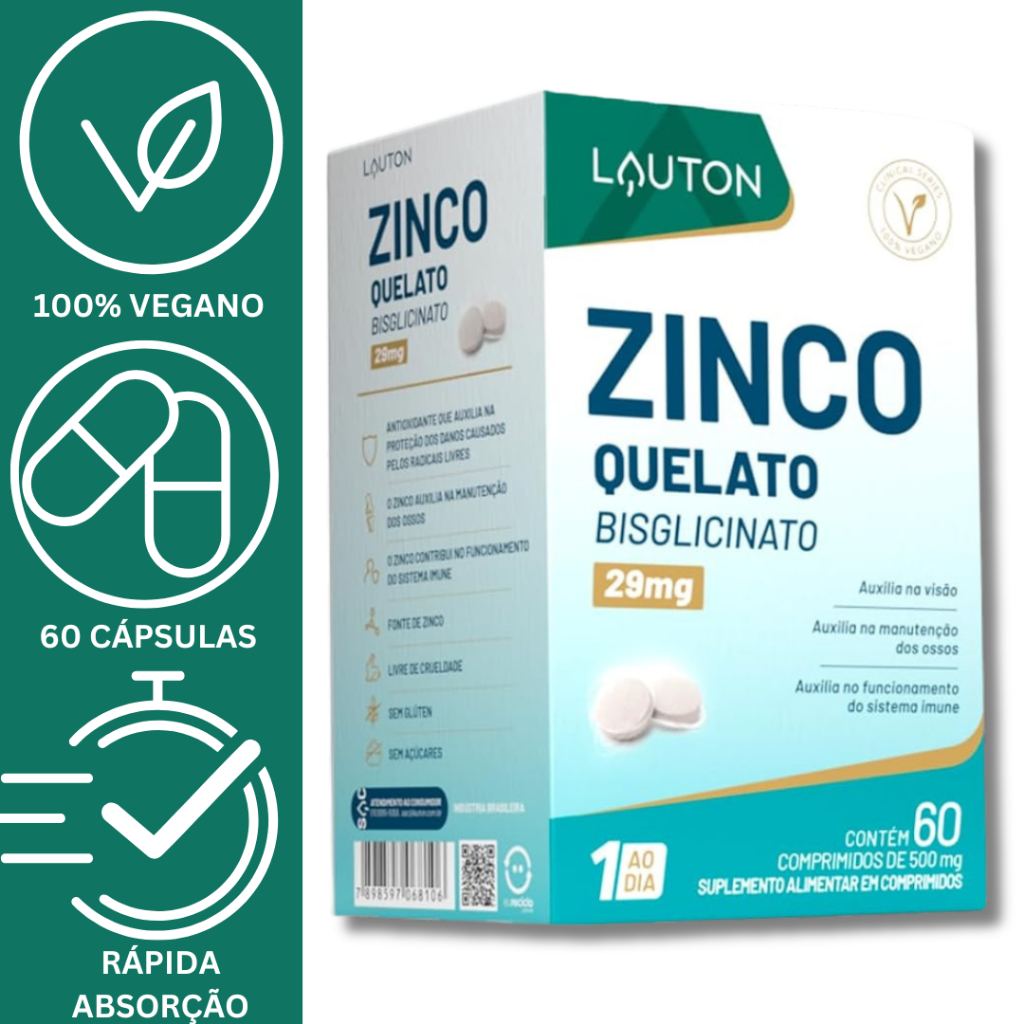 Zinco Quelato Lauton: Imunidade e Energia 🛡️✨