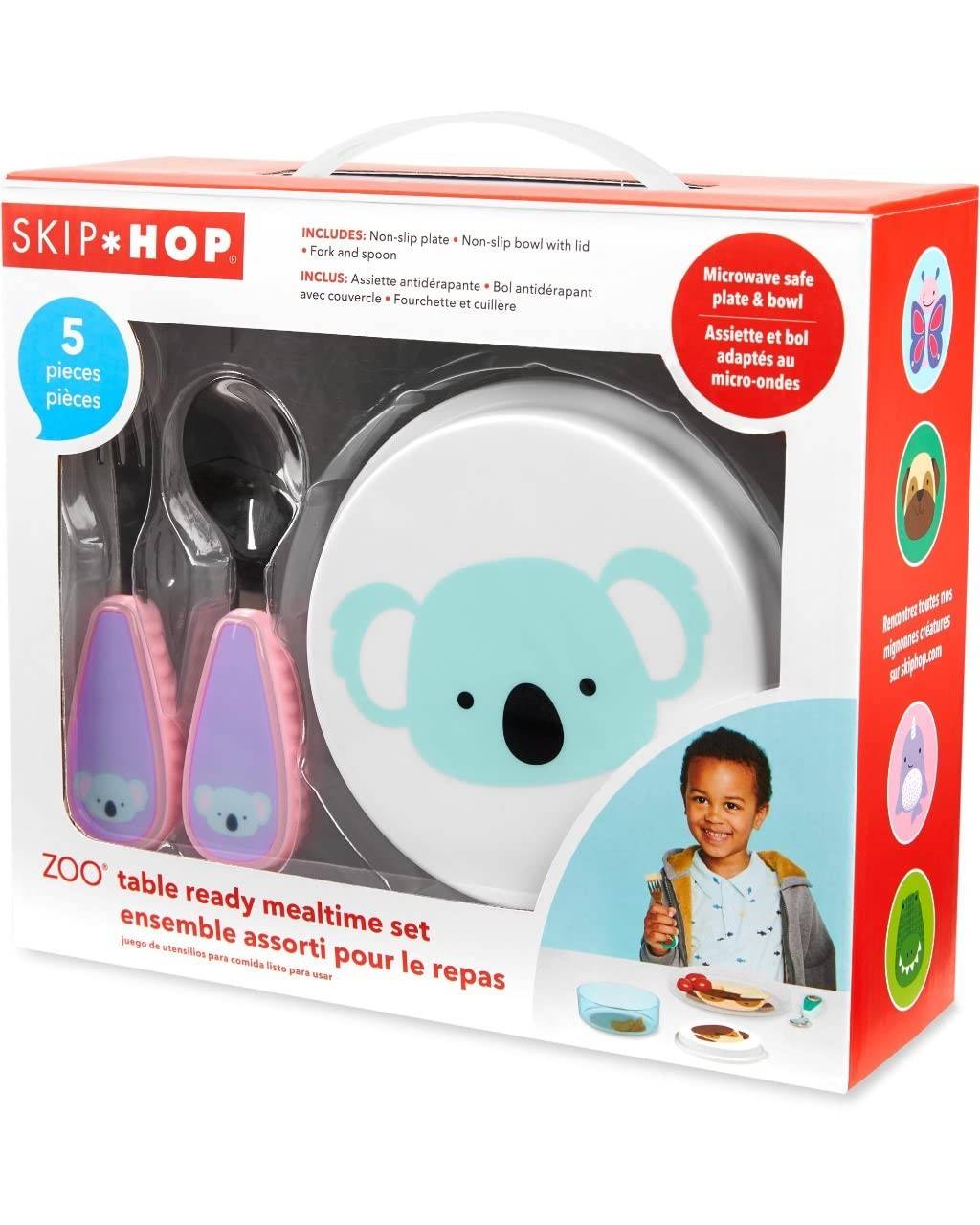 Kit de Alimentação Skip Hop Zoo - Design Divertido e Prático para Bebês