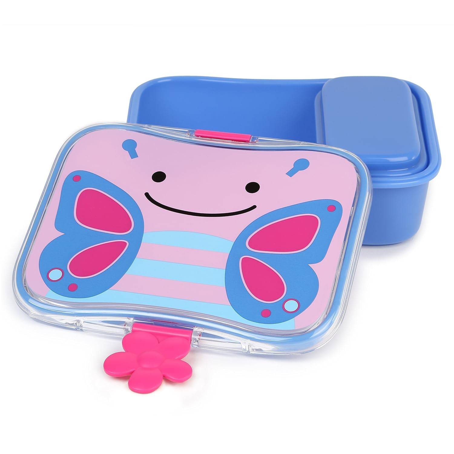 Kit Lanche Zoo Borboleta Skip Hop Rosa - Prático e Seguro para Levar Alimentos